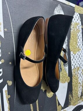 Crown vintage Classic Black Mary Jane Flats Women cosplay